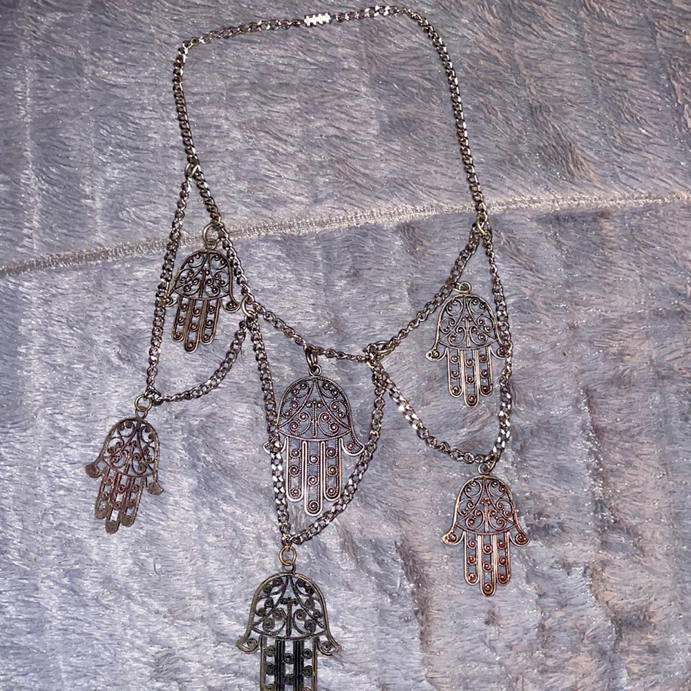 Hamsa necklace